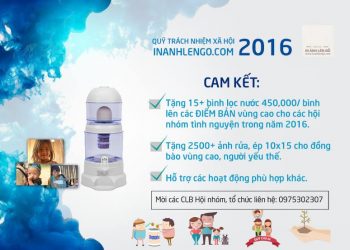 Tiếp tục các công việc tặng ảnh, tặng bình nước trong chuỗi các hoạt động của quỹ trách nhiệm xã hội