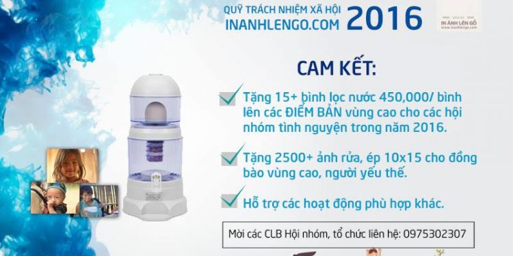 Tiếp tục các công việc tặng ảnh, tặng bình nước trong chuỗi các hoạt động của quỹ trách nhiệm xã hội